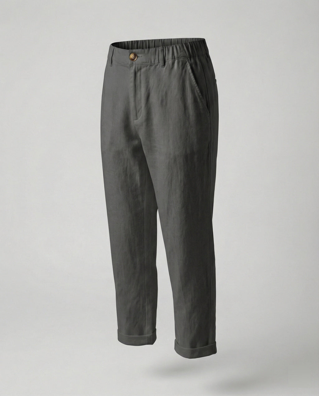 Women's Comfortable Chino Pants with Rolled Hem