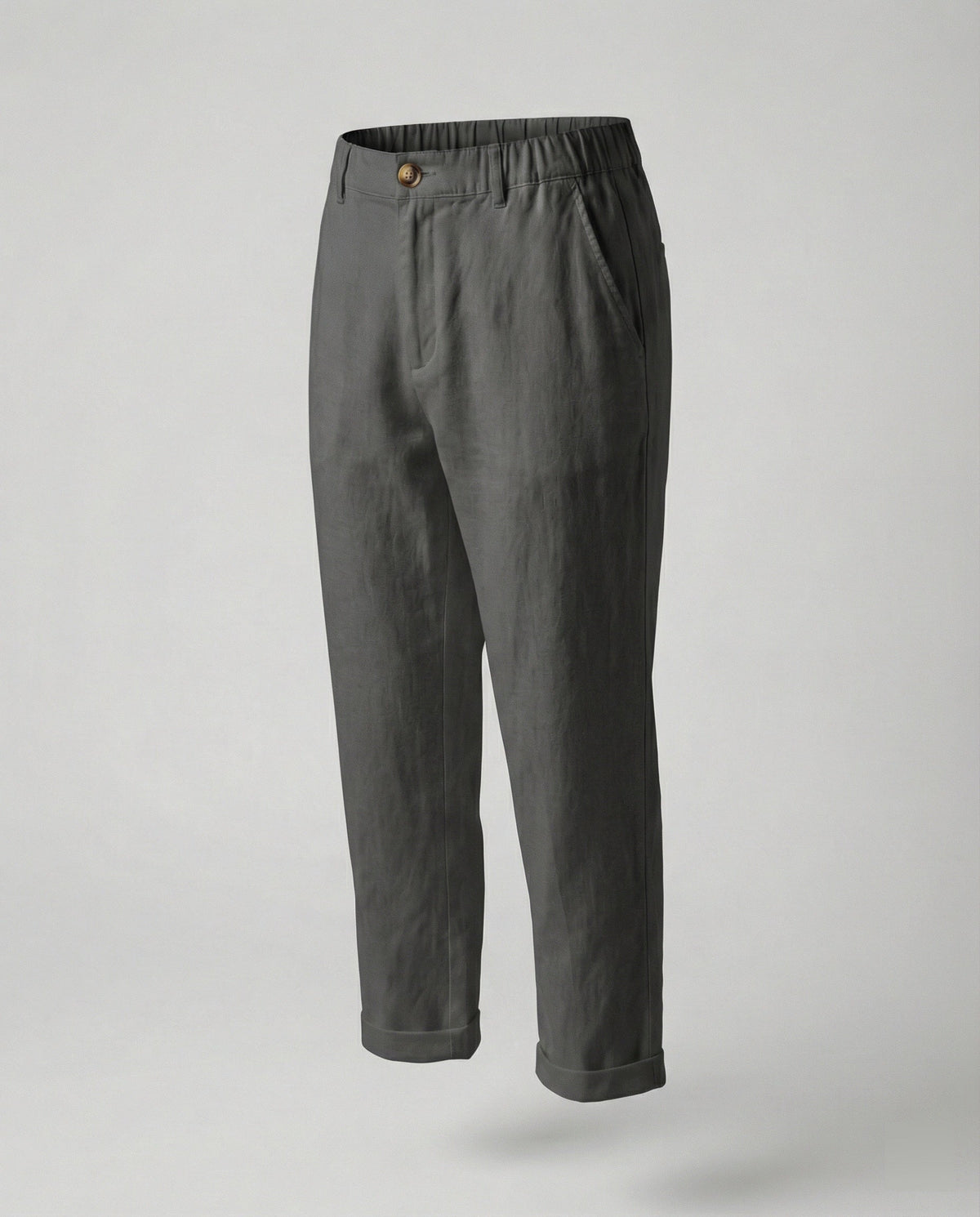 Women's Comfortable Chino Pants with Rolled Hem