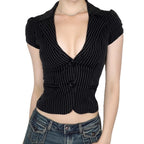 Women's Tailored Striped Blazer