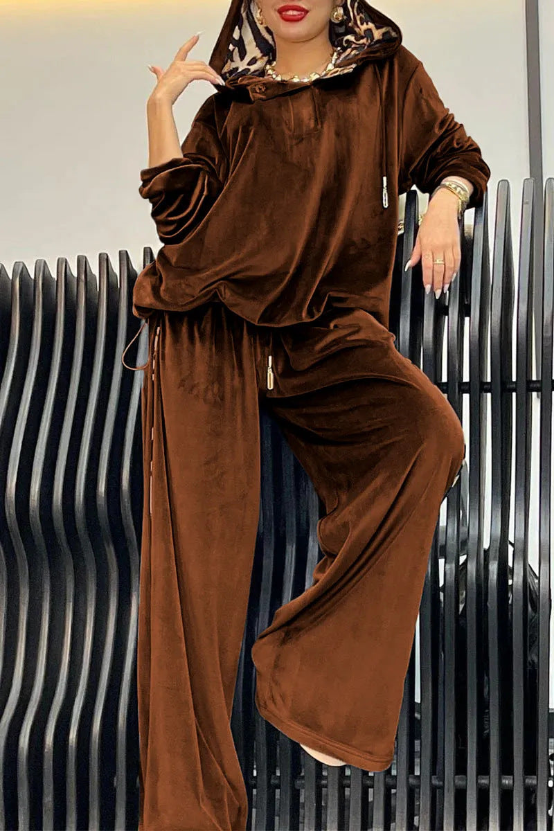 Women's Soft Velour Leisure Set