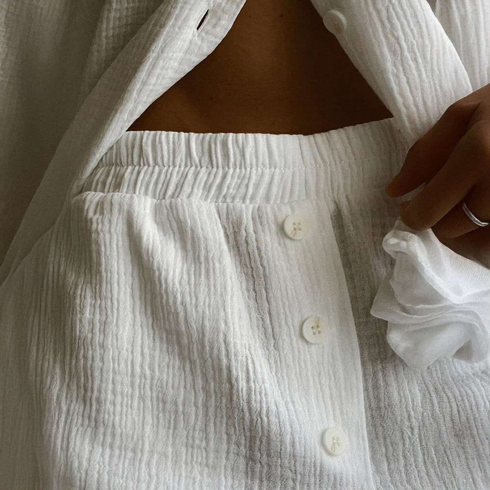 Women's Casual Lounge Set in Breathable Cotton