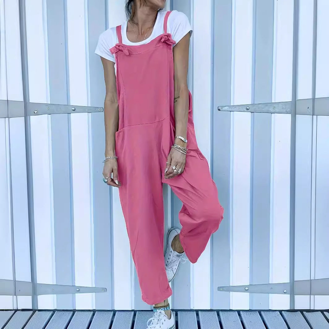 Women's Casual Jumpsuit with Side Pockets