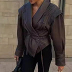 Women's Faux Leather Biker Jacket