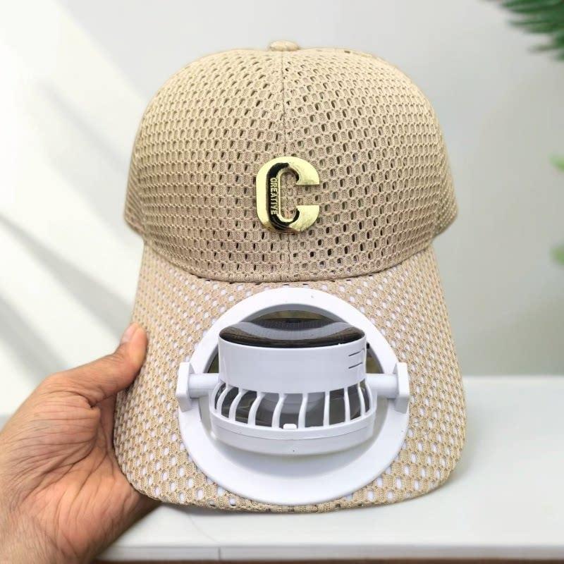 Breathable Baseball Cap with Rechargeable Fan