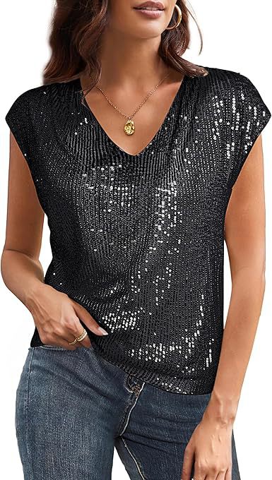 Women's Glamorous Sequin Shirt