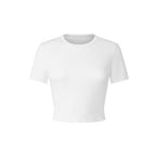 Women's Crop T-Shirt with Lettering and Bow Detail