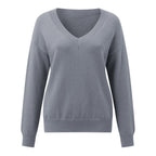 Women's Elegant V-Neck Sweater