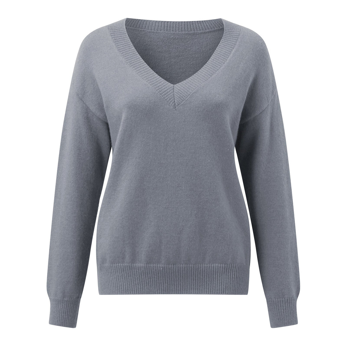 Women's Elegant V-Neck Sweater