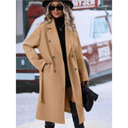 Women's Double-Breasted Wool Coat