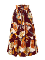 Women's Floral Midi Skirt
