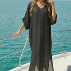 Women's Airy Beach Kaftan with V-Neck