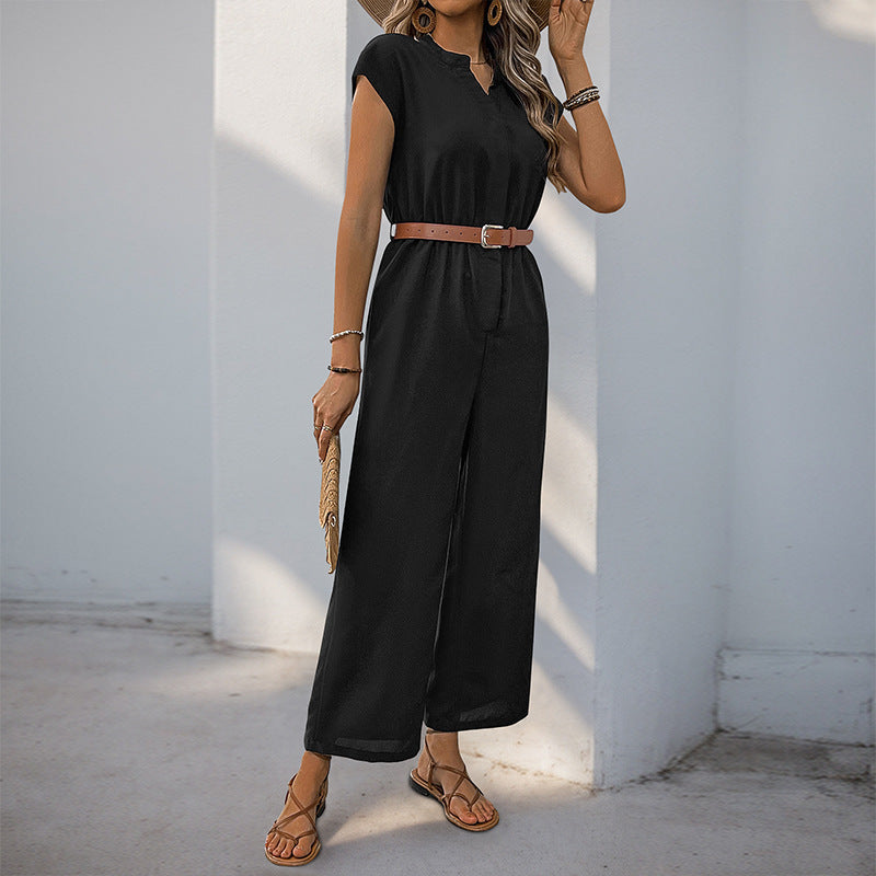 Women's Jumpsuit in Soft Material with Tailored Fit