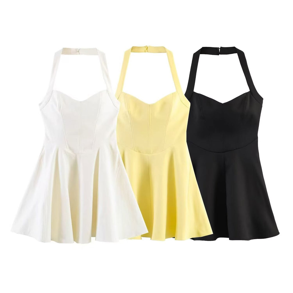 Women's A-Line Halterneck Dress