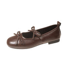 Women's Ballet Flats with Decorative Bow Detail