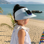 Kids' Sun Hat with Solar Fan and LED Lights
