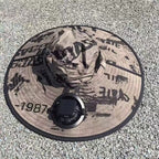 Ventilated outdoor fishing hat with two rechargeable fans