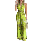 Elegant Jumpsuit with Spaghetti Straps and High Side Slits