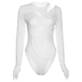 Asymmetric Long-Sleeve Bodysuit