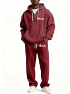 Men's Trendy Hoodie with Practical Zipper and Comfortable Jogging Pants