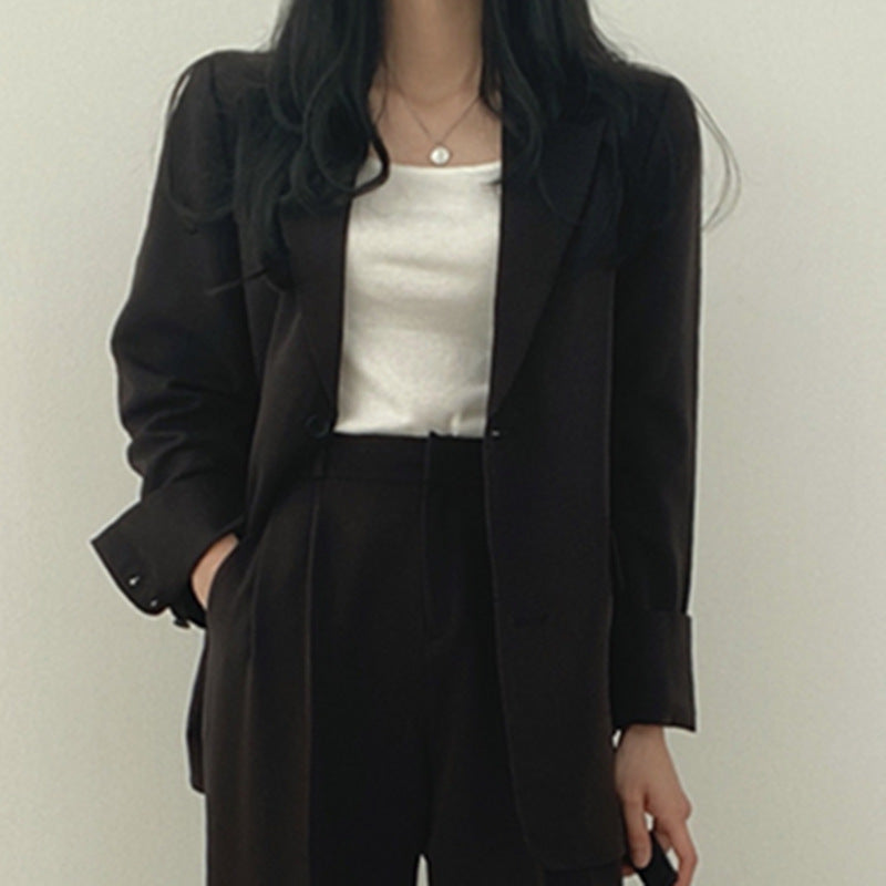 Women's Elegant Wide-Cut Blazer Set