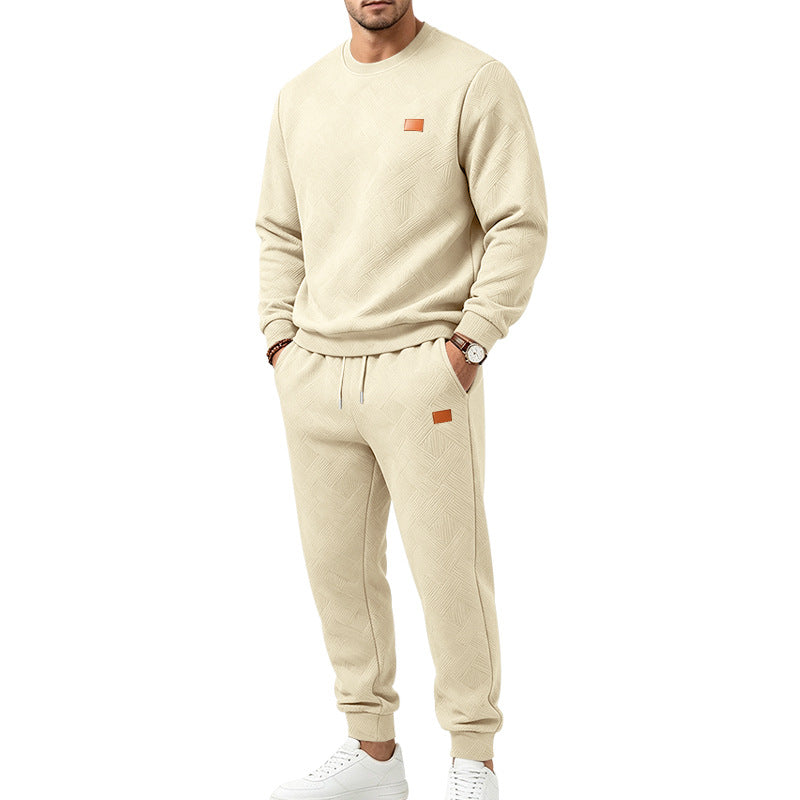 Men's Patterned Comfort Sweat Set