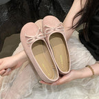 Women's Ballet Flats with Bow Detail