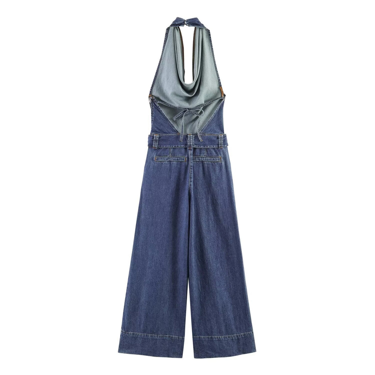 Women's Half-Neck Wide-Leg Jumpsuit