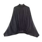 Women's Maxi Skirt with Elegant Polka Dot Pattern and Flowing Cut