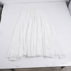 Women's Maxi Skirt with Elastic Waistband and Side Pockets