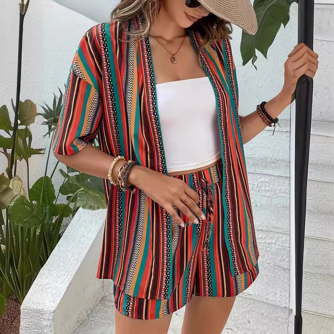 Women's Colorful Resort Outfit