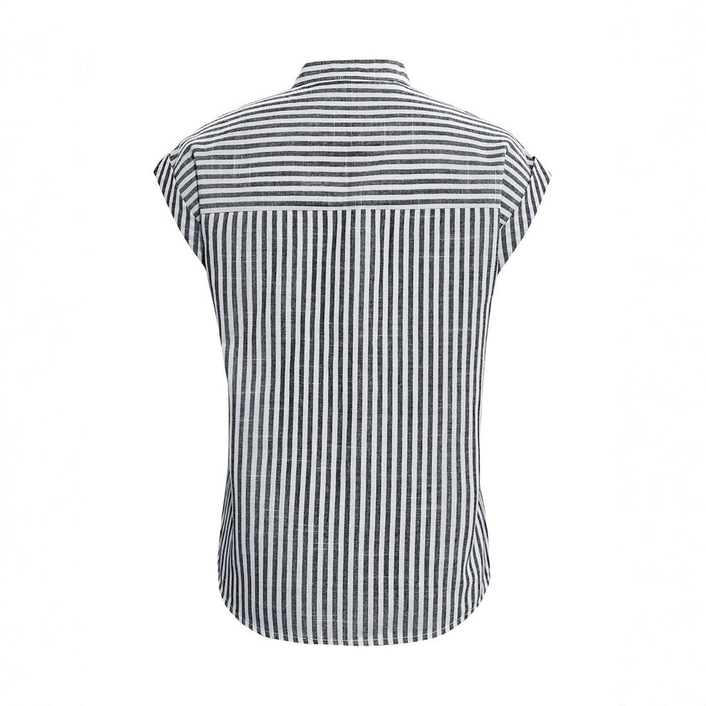 Casual Striped Button-Down Shirt