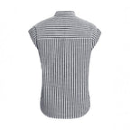 Casual Striped Button-Down Shirt