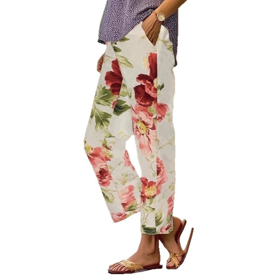 Women's Floral Leisure Pants