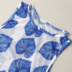 Women's Sleeveless Beach Dress with Elastic Waist