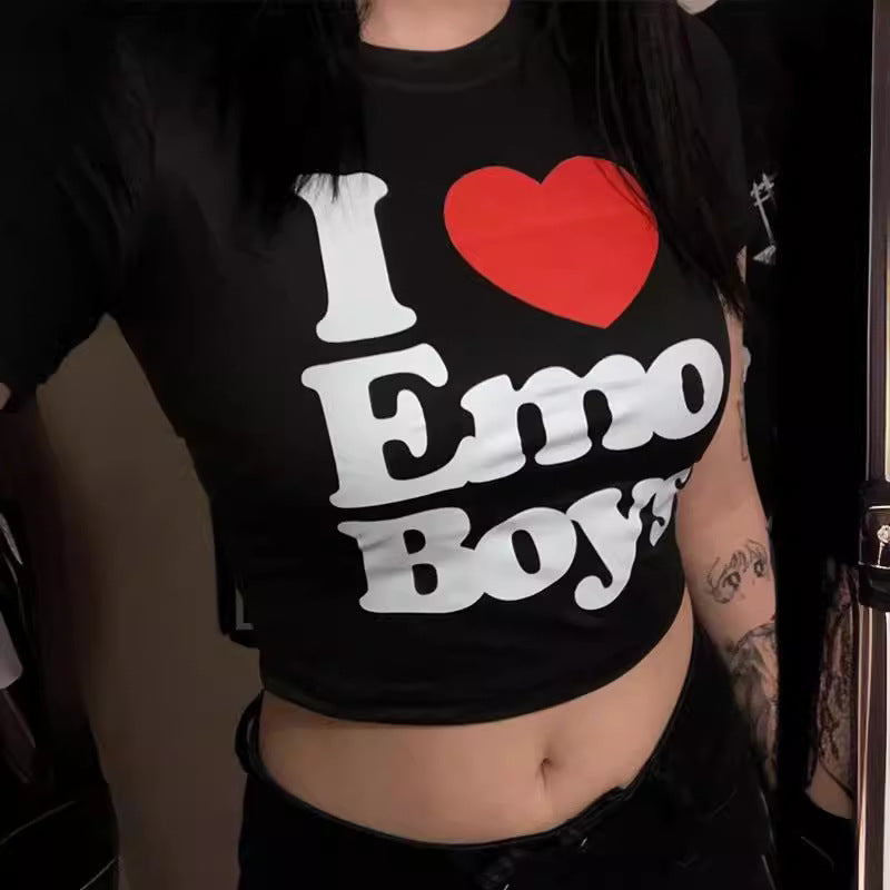Women's Crop T-Shirt with Creative Skeleton Design and Inspiring Lettering
