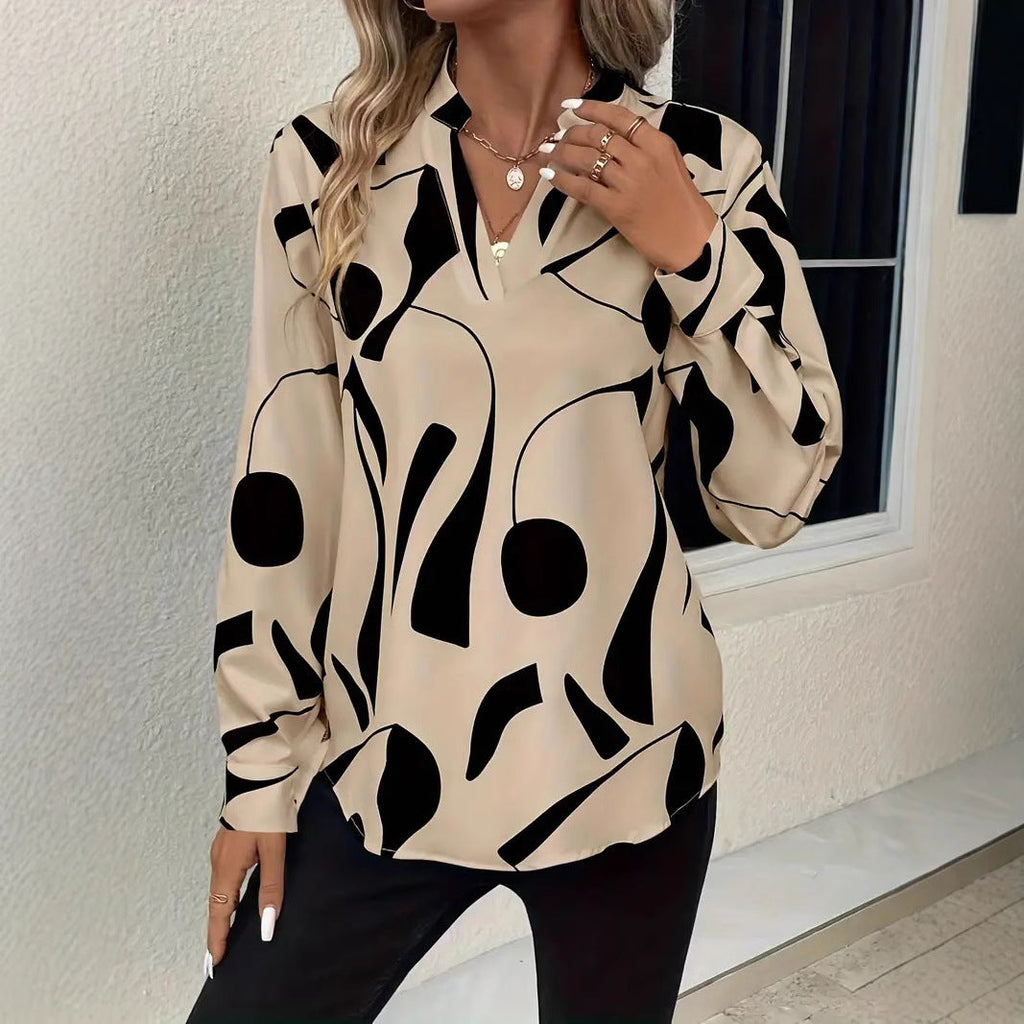 Elegant Women's Blouse with Modern Pattern