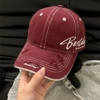Men's Distressed Casual Cotton Baseball Cap