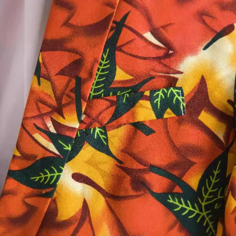 Women's Tropical Leaf Print Blazer