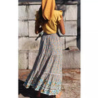 Women's Floral Cotton Maxi Skirt