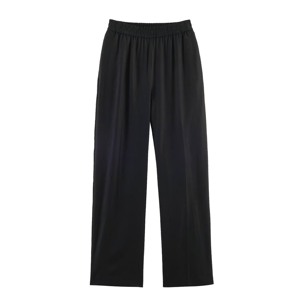 Women's Elegant Loose Culottes with Elastic Waist