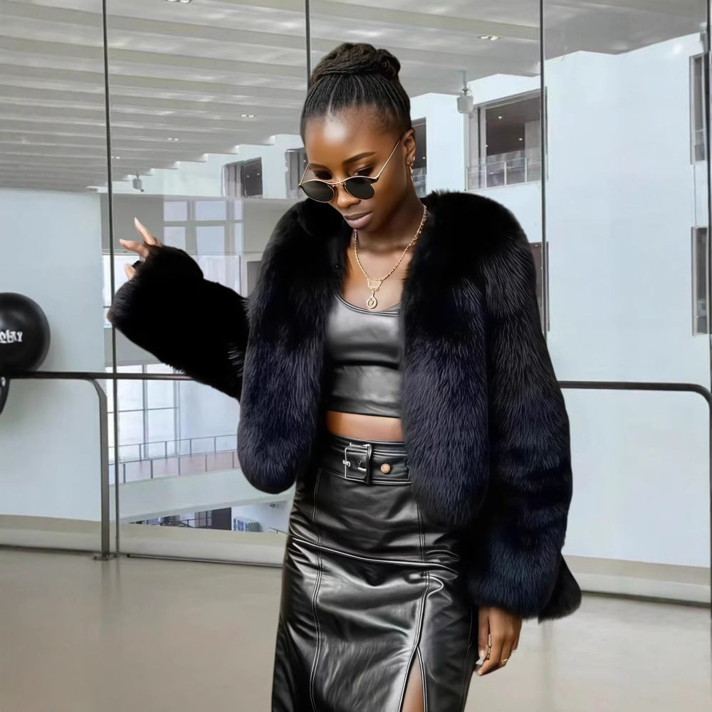 Women's Fleece Faux Fur Coat