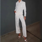 Elegant Women's Blouse Jacket with Cut-Out Design