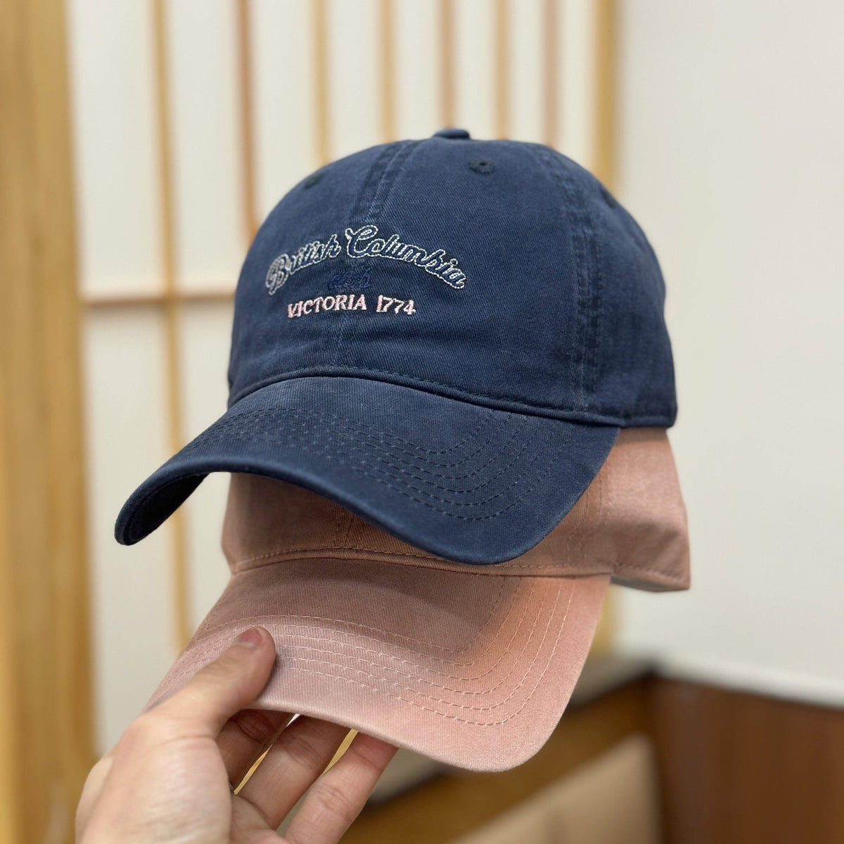 Men's Vintage-Inspired Distressed Baseball Cap