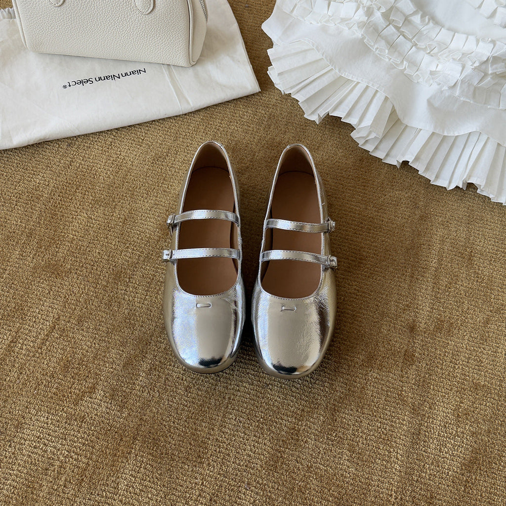 Women's Ballet Flats with Double Strap