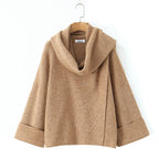 Women's Chunky Knit Cowl-Neck Sweater
