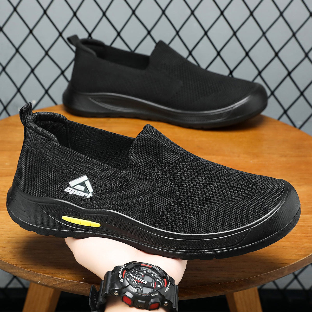 Women's Breathable Slip-On Athletic Shoes with Non-Slip Sole