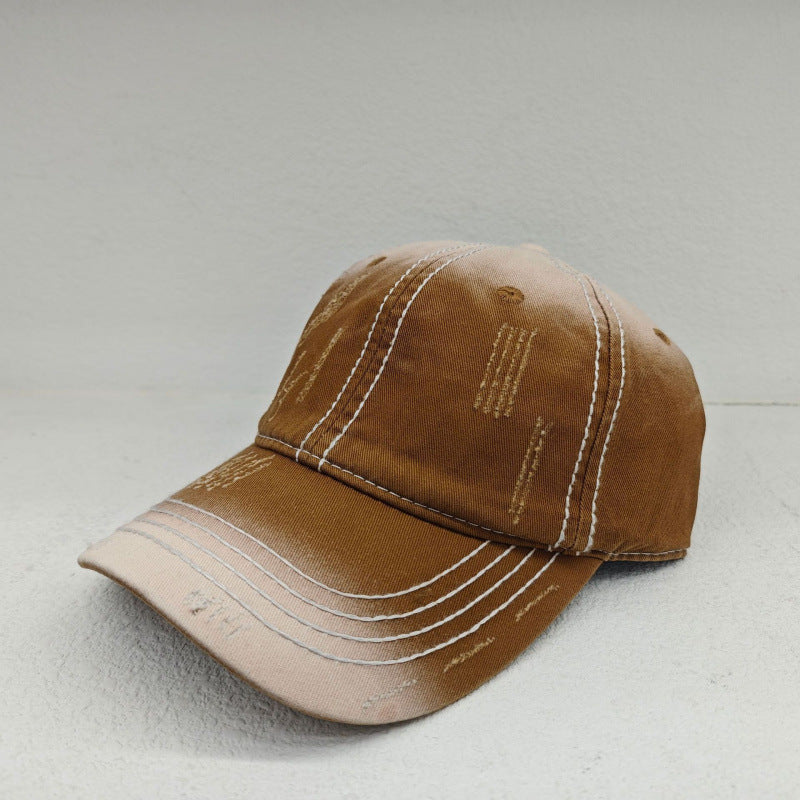 Men's Classic Distressed Cotton Baseball Cap