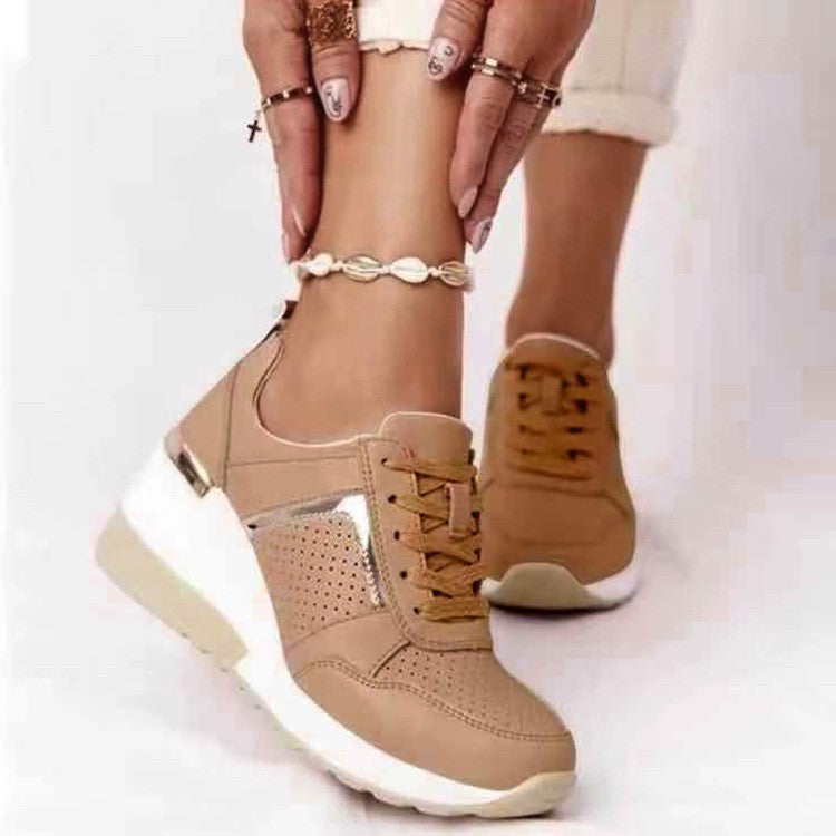 Women's Breathable Sneakers with Perforated Details and Comfortable Footbed
