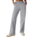 Women's Casual Trousers with Comfortable Fit and Side Pockets