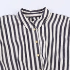 Women's Striped Jumpsuit with Decorative Belt